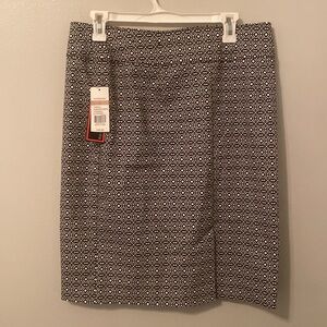 Kim Rogers Casual Kaleidoscope Square Polished Super Stretch Skirt [Size 12]